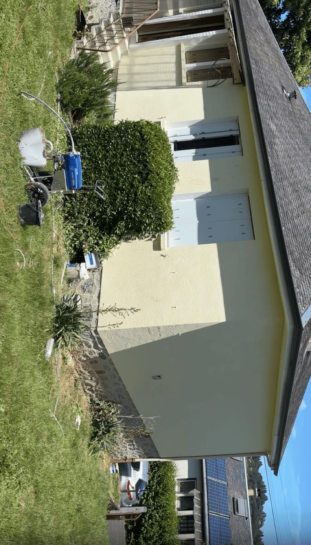 Chantier de peinture de façade à Brioude en Haute-Loire